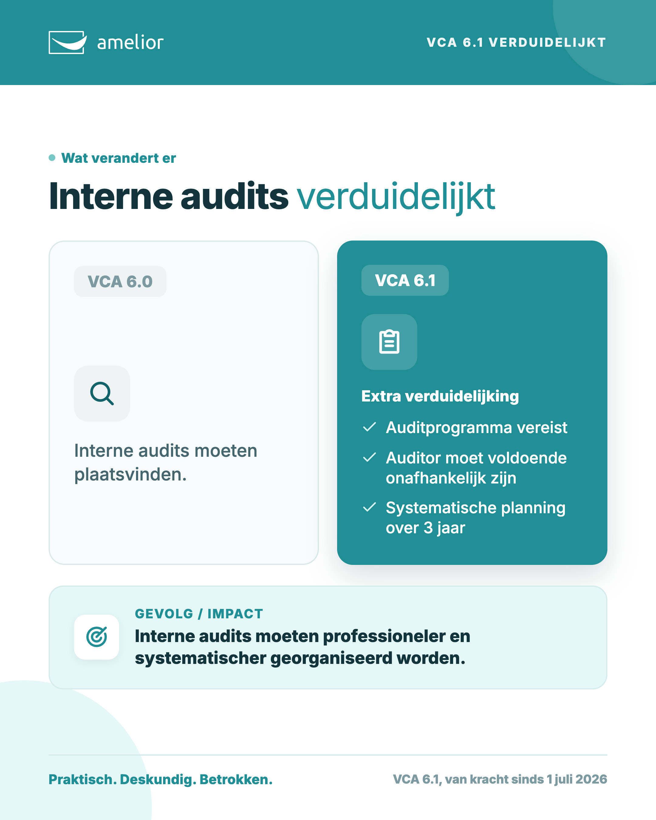 VCA 6.1 interne audits
