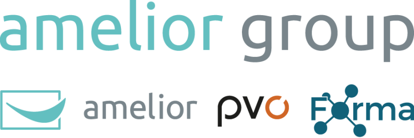 Amelior Group met logo's
